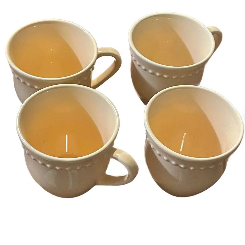 Set of 4 Pottery Barn Mugs